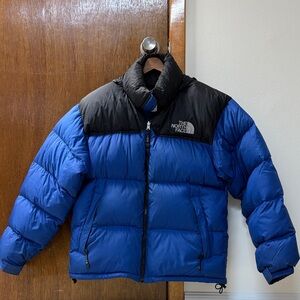 The North Face Royal Blue and Black Down Jacket